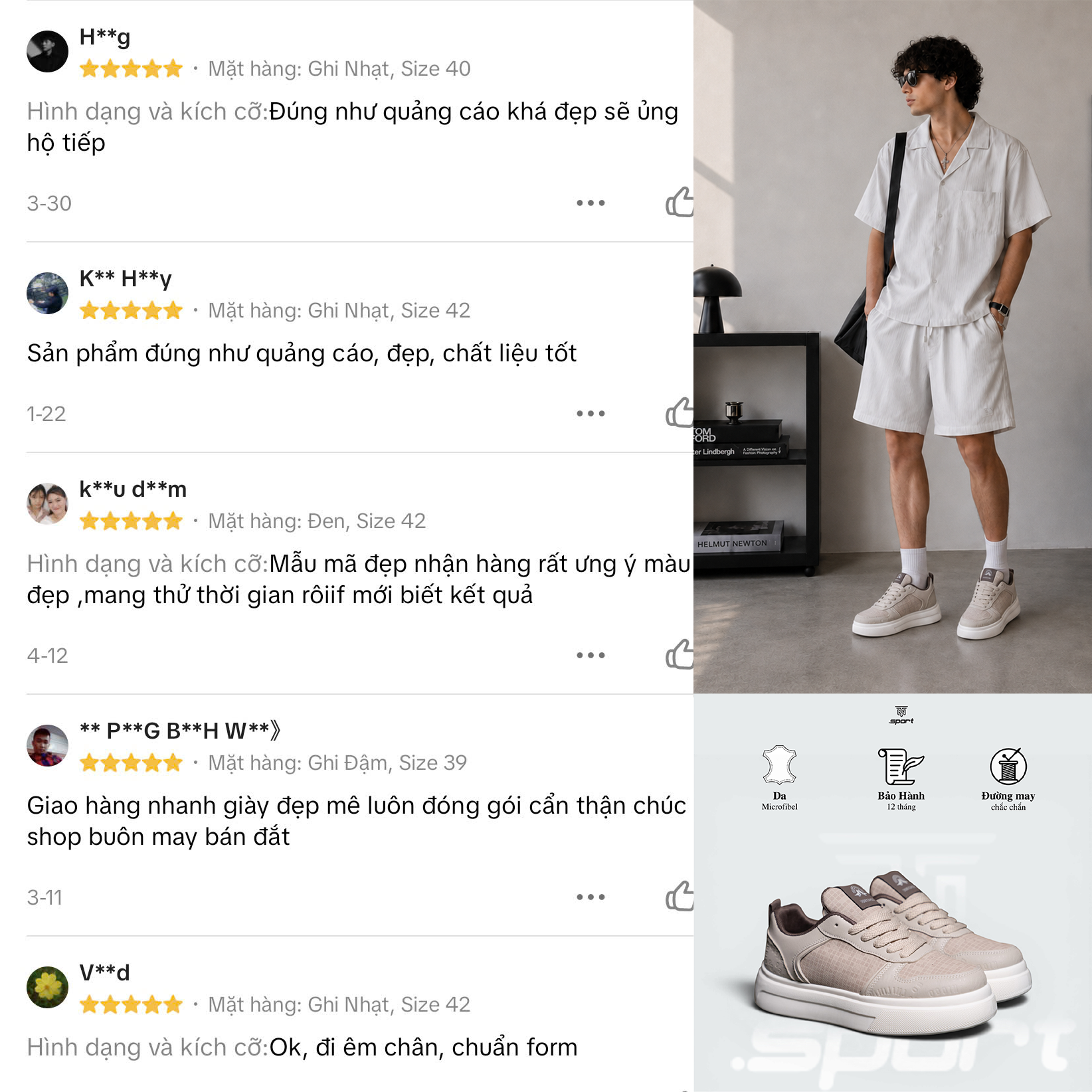 Đánh giá thật giày 5516 - 1