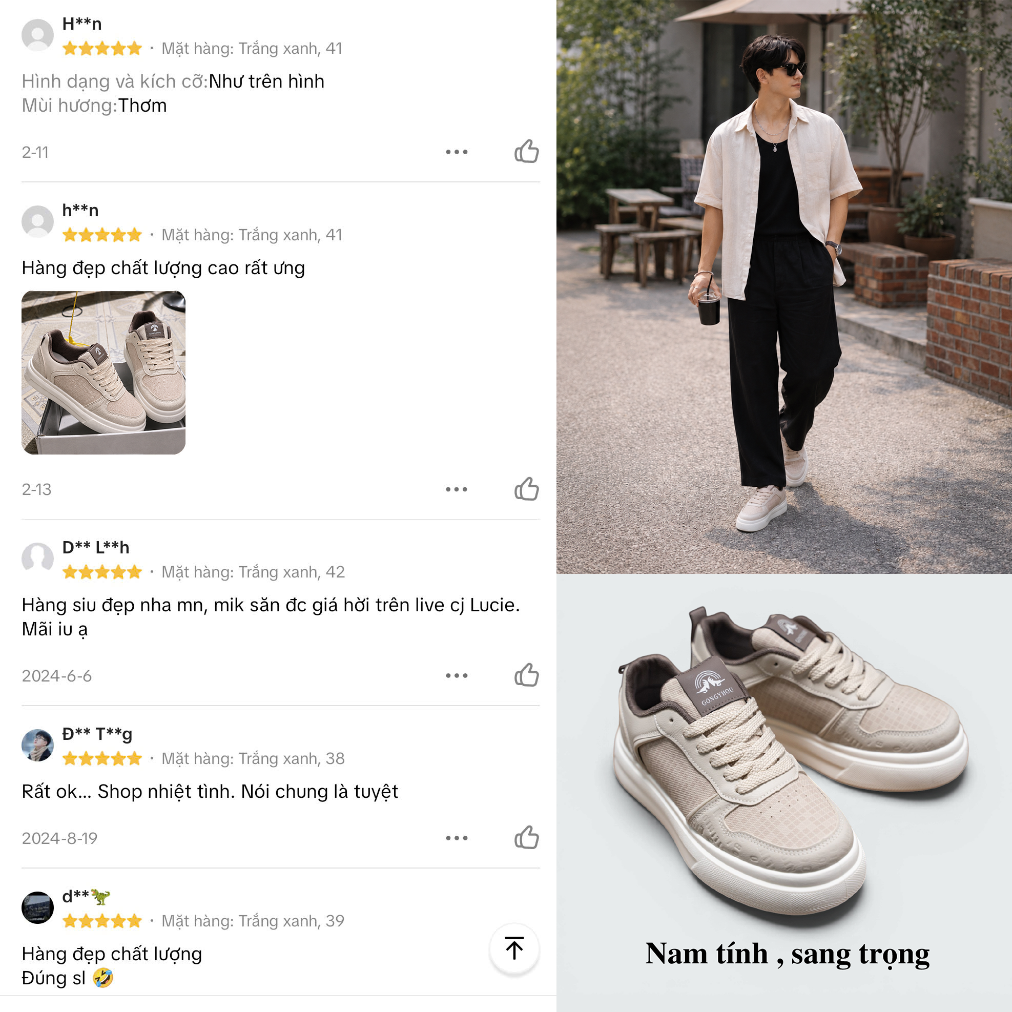 Đánh giá thật giày 5516 - 3